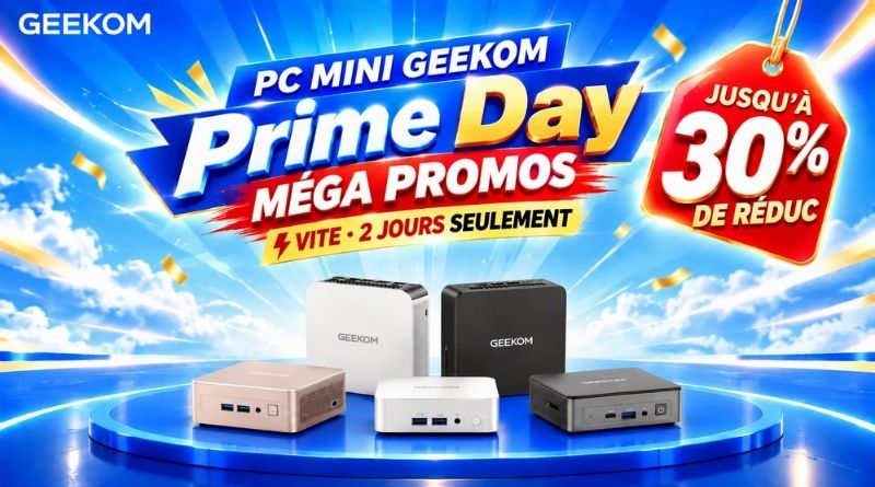 Prime Day : les meilleures offres sur les mini PC GEEKOM, jusqu’à 200 € de remise